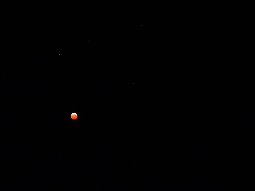 Moon and stars